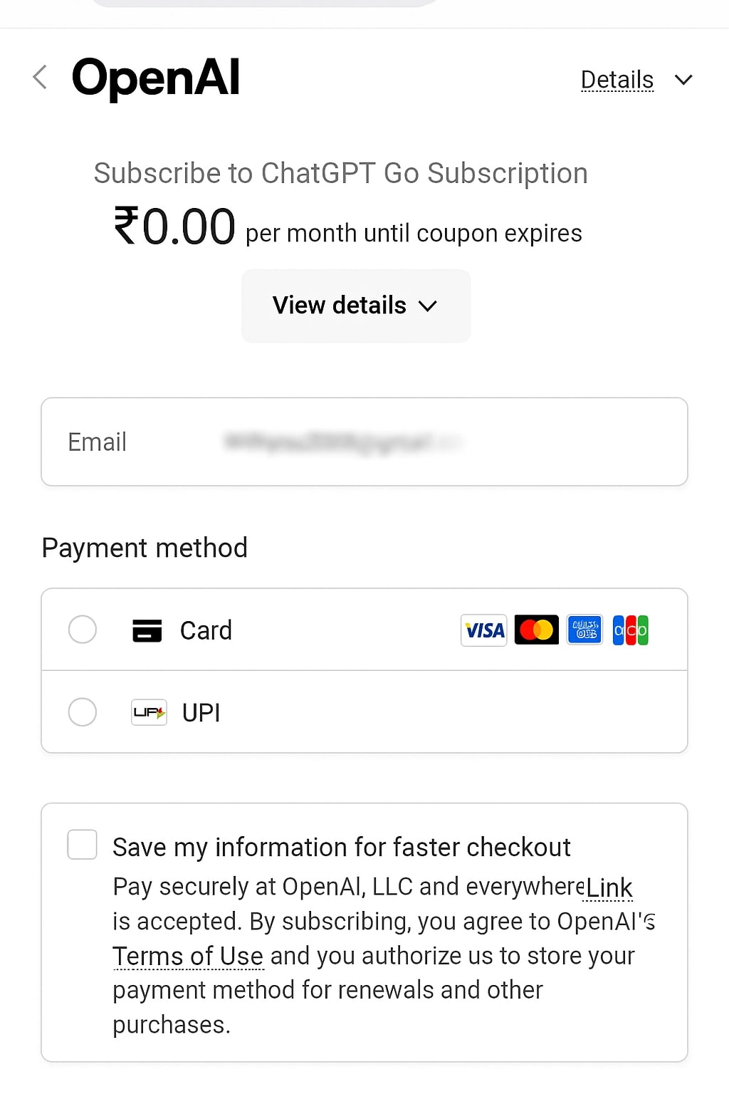 steps to get chagpt go for free